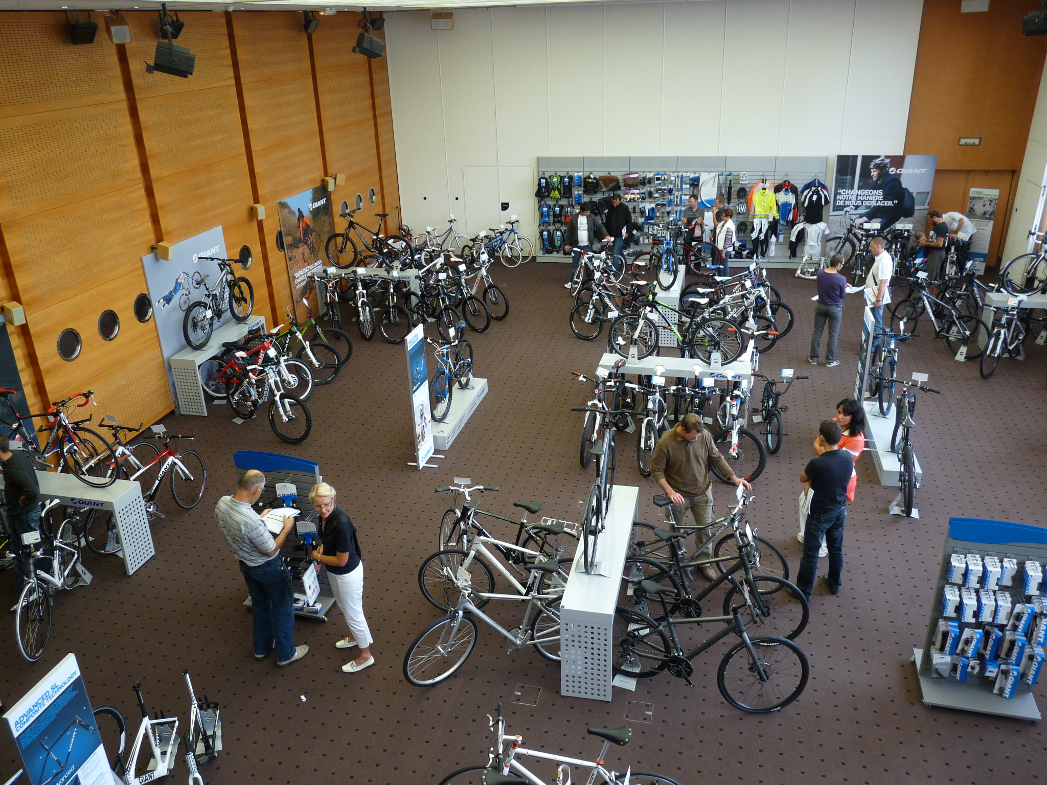 photo from above of a product launch